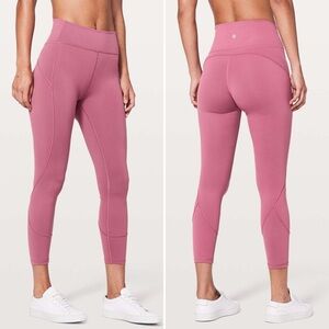 LULULEMON In Movement 7/8 Tight Legging *Everlux 25" in Moss Rose Size 8